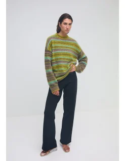 ALPACA STRIPE SWEATER