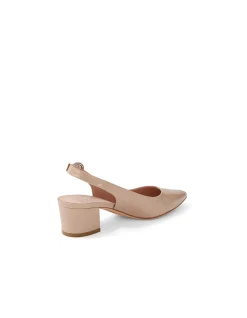 Amali Latte Patent Leather Pump Heels
