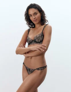 Amarosa Sheer Floral Embroidered Wired Bra