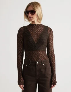 AMBER LACE LONG SLEEVE TOP