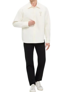 Ami de Coeur Cotton Twill Snap Overshirt