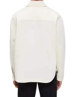 Ami de Coeur Cotton Twill Snap Overshirt