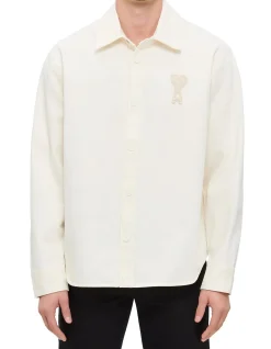 Ami de Coeur Cotton Twill Snap Overshirt