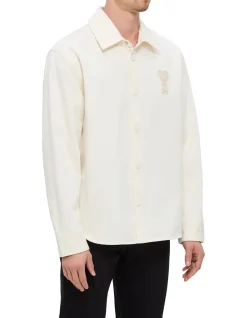 Ami de Coeur Cotton Twill Snap Overshirt