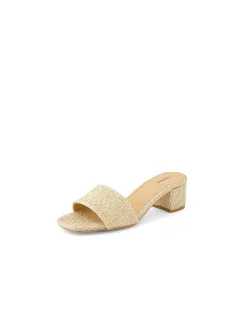ANAAH Woven Block Heel Slide Sandals