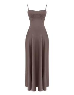 ANABELLA LACE UP MAXI DRESS