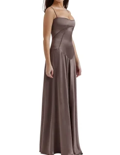 ANABELLA LACE UP MAXI DRESS