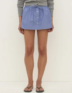 Anais Stripe Skirt Drift/White Stripe