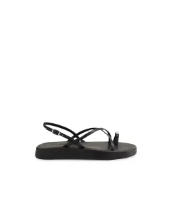 ANEWS Toe Ring Strappy Leather Sandals