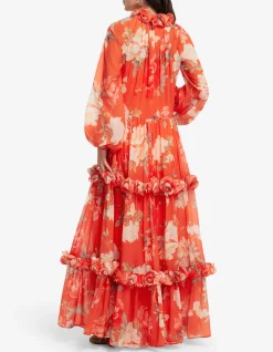 Angela Ruffled Maxi Dress