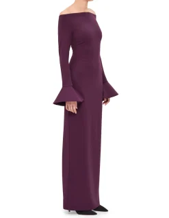 ANICA LS ROUND NECK MAXI DRESS