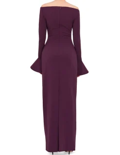 ANICA LS ROUND NECK MAXI DRESS