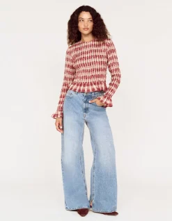 ANOUK SHIRRED TOP