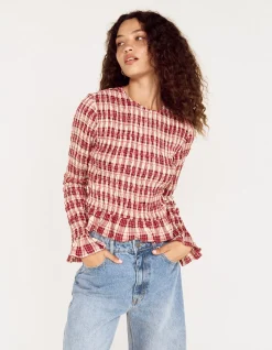 ANOUK SHIRRED TOP