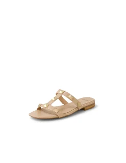 Antina Studded Strap Flat Sandals