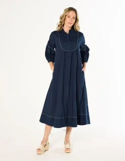 Anya Collared Smock Dress