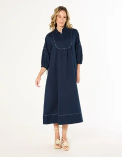 Anya Collared Smock Dress