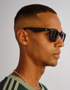 APERTURE BLACK ROUND SUNGLASSES