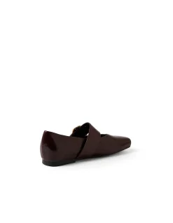 Apres Polished Buckle Strap Flats