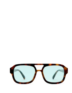 AQUARIUS HAVANA AVIATOR SUNGLASSES