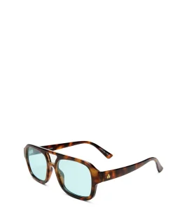 AQUARIUS HAVANA AVIATOR SUNGLASSES