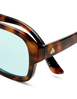 AQUARIUS HAVANA AVIATOR SUNGLASSES