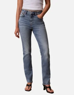 Archive High Rise Slim Straight Leg Jeans