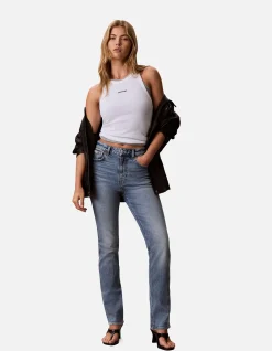 Archive High Rise Slim Straight Leg Jeans