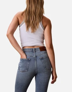 Archive High Rise Slim Straight Leg Jeans