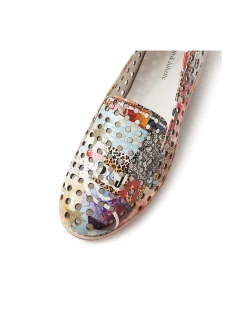 Ariah Laser Cut Patent Leather Loafers