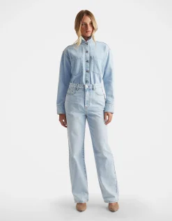 Ariana High Rise Straight Leg Jeans