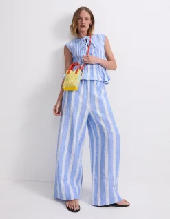 ARIANA STRIPE LINEN PANT