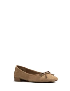 Armenia Fawn Suede Leather Ballet Flat