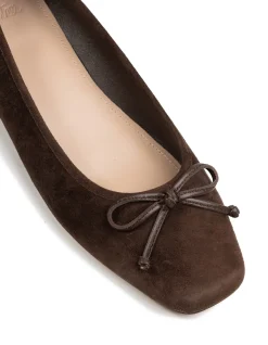 Armenia Hot Chocolate Suede Leather Ballet Flat