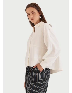 Ashby Long Sleeve Peplum Shirt
