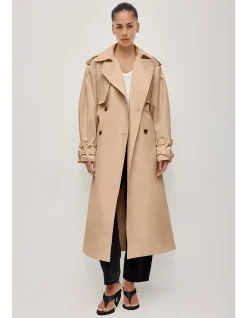 Aston Long Belted Trench Coat
