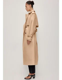 Aston Long Belted Trench Coat