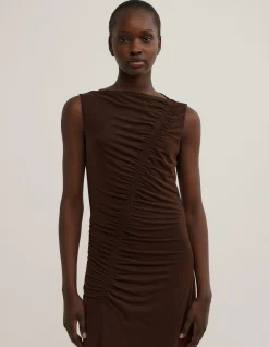 Asymmetric Gather Dress