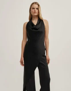 Asymmetric Halter Tunic