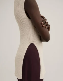 Asymmetric Hem Knit Tank