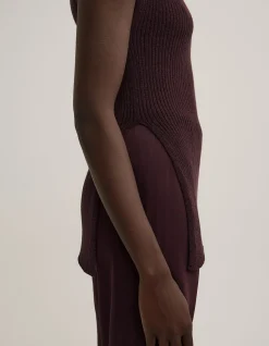 Asymmetric Hem Knit Tank