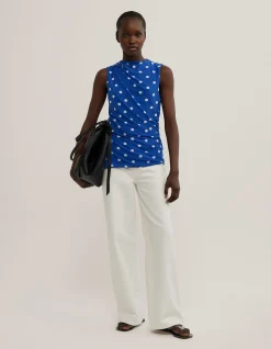 Asymmetric Mesh Tank Top