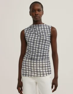 Asymmetric Mesh Tank Top