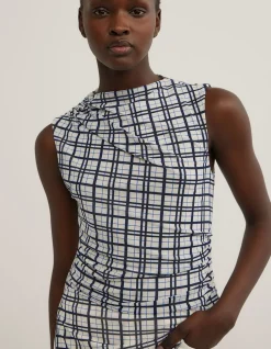 Asymmetric Mesh Tank Top