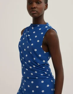 Asymmetric Mesh Tank Top
