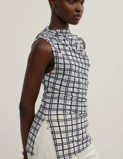 Asymmetric Mesh Tank Top