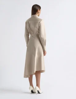 ASYMMETRIC SHIRT DRESS