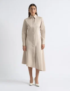 ASYMMETRIC SHIRT DRESS