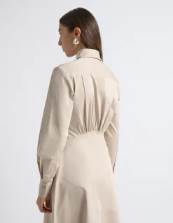 ASYMMETRIC SHIRT DRESS