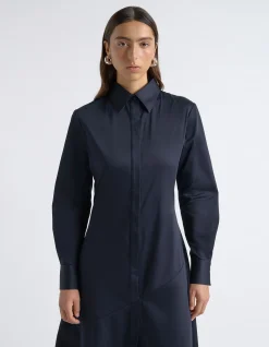 ASYMMETRIC SHIRT DRESS